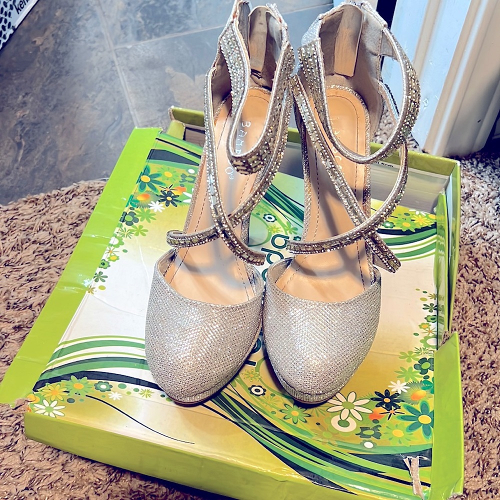 Beautiful silver  heels